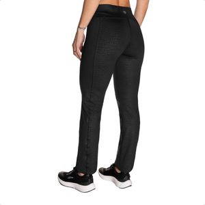 Calza Recta Team Gear Tiger Gofrado Wns Training Ngr