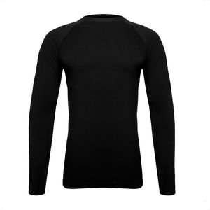 Remera Termica Manga Larga Mateu Sports Negra Unisex Deporte