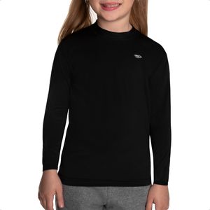 Remera Team Gear Térmica Manga Larga Jr Niño Training Ngr