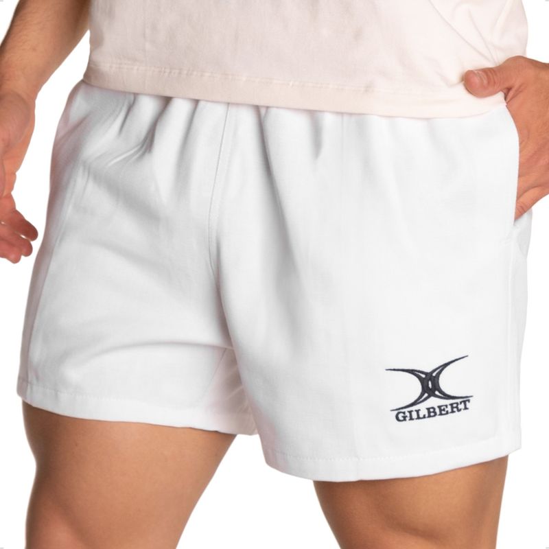 Short US COLOMIERS RUGBY PRO porté O'NEILLS blanc collection 32