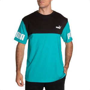 Remera Puma Power Colorblock Adp Tee Casual Moda Urbano