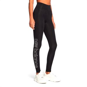 Calza Larga New Balance Wp23507bk Ess Legging W Casual