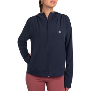 Campera Team Gear Suiza Plano C/ Capucha Wns Training Azul