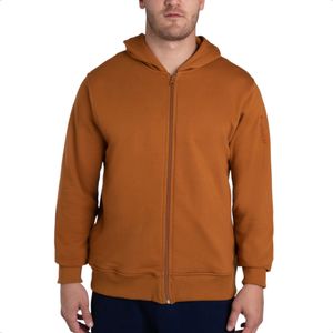 Campera Salomon Logo Lt Full Zip C/ Capucha Training Mrr