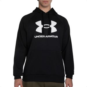 Buzo Canguro Under Armour Rival F Friza Capucha Training Ngr