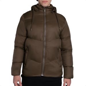 Campera Mateu Sports Puffer C/ Capucha Casual Urbano