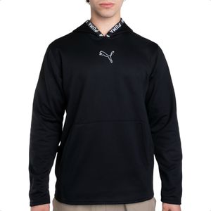 Buzo Canguro Puma Pwr Fleece Frisa C/ Capucha Training Ngr