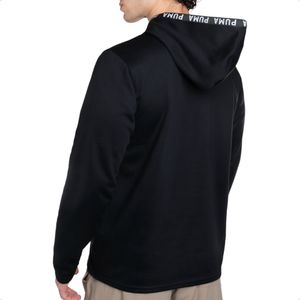 Buzo Canguro Puma Pwr Fleece Frisa C/ Capucha Training Ngr