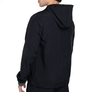 Buzo Canguro Rompeviento Saucony Rested Anorak Training Ngr