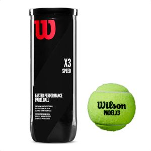 Tubo Pelotas Wilson Padel Speed X 3 Ama