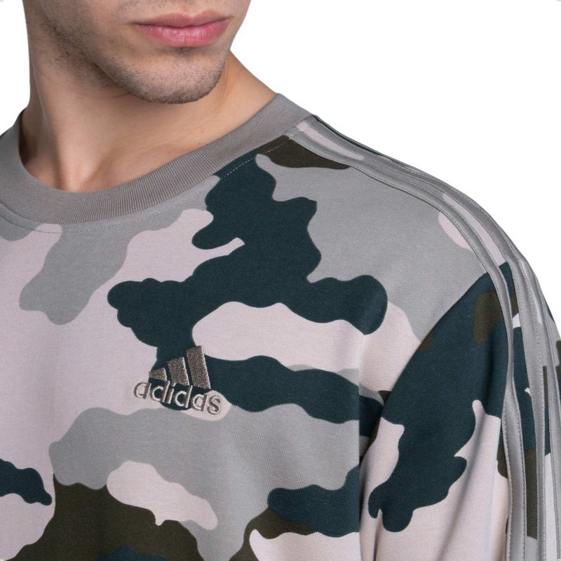 Buzo Adidas Camo Crew Casual Urbano Vde Aurelius