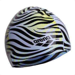 Gorra Natación Arena Print 2 Zebra 268 Silicona Cel
