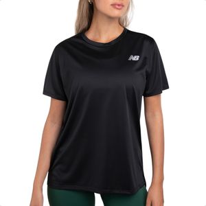 Remera New Balance Wt41222bk Se Poly K Tee W Training Ngr