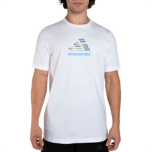 Remera adidas Argentina Fan G T Fútbol Casual Bla