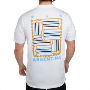 Remera adidas Argentina Fan G T Fútbol Casual Bla