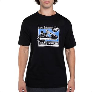Remera New Balance Mta41593bk Ad Relaxed Casual Urbano Ngr