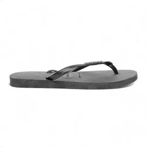 Ojotas Havaianas Slim Logo Metallic Wms Mujer Casual Ngr