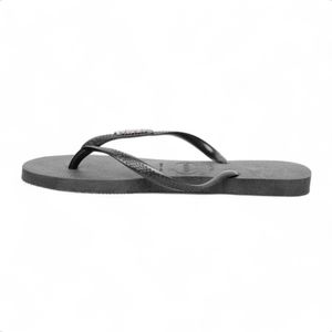 Ojotas Havaianas Slim Logo Metallic Wms Mujer Casual Ngr