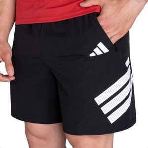 Short Adidas Gym+ 3 Tiras C/ Bolsillos Training Ngr