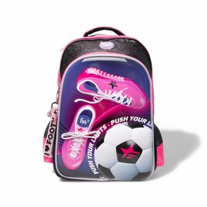 Mochila C/ Luz Led Footy Girls Soccer Escolar Ngr