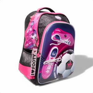 Mochila C/ Luz Led Footy Girls Soccer Escolar Ngr