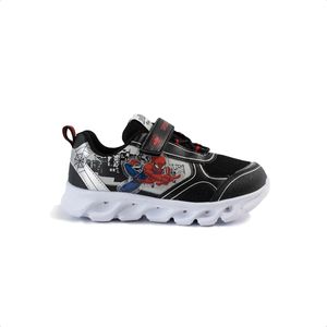 Zapatillas Footy Spiderman Vlc C/ Luz Jr Niños Casual Ngr