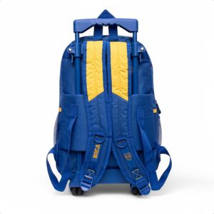 Mochila Escolar Boca Estrellas Jr Niños C/ Carro Azl