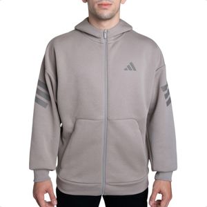 Campera Adidas Fi 3s Fz C/ Capucha Training Grs