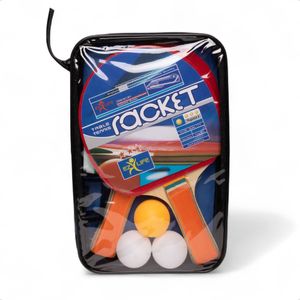 Set Lejopi 2 Paletas + Pelotas C/ Red Y Soporte Ping Pong