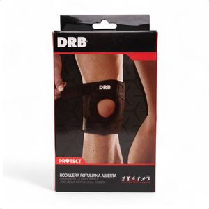 Rodillera Rotuliana Drb C/ Abrojo Abierta Neoprene Ngr
