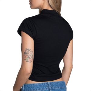 Remera Crop Converse Logo Draft Mujer