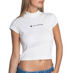 Remera Crop Converse Logo Draft Mujer