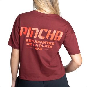 Remera Crop Ruge Estudiantes La Plata 2026 Mujer Urbano